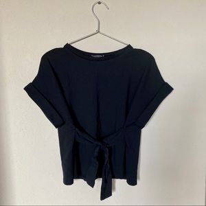 Express Tie Waist Cropped Top